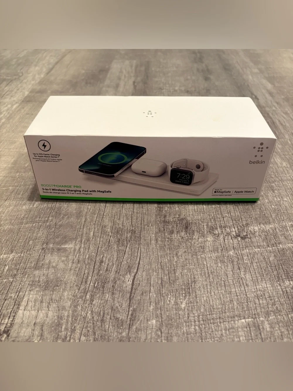 Belkin WIZ016 BoostCharge Pro 3in1 MagSafe Charger Pad New Sealed Wireless